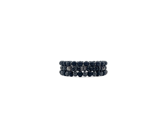 Onyx Stone Bracelet Set