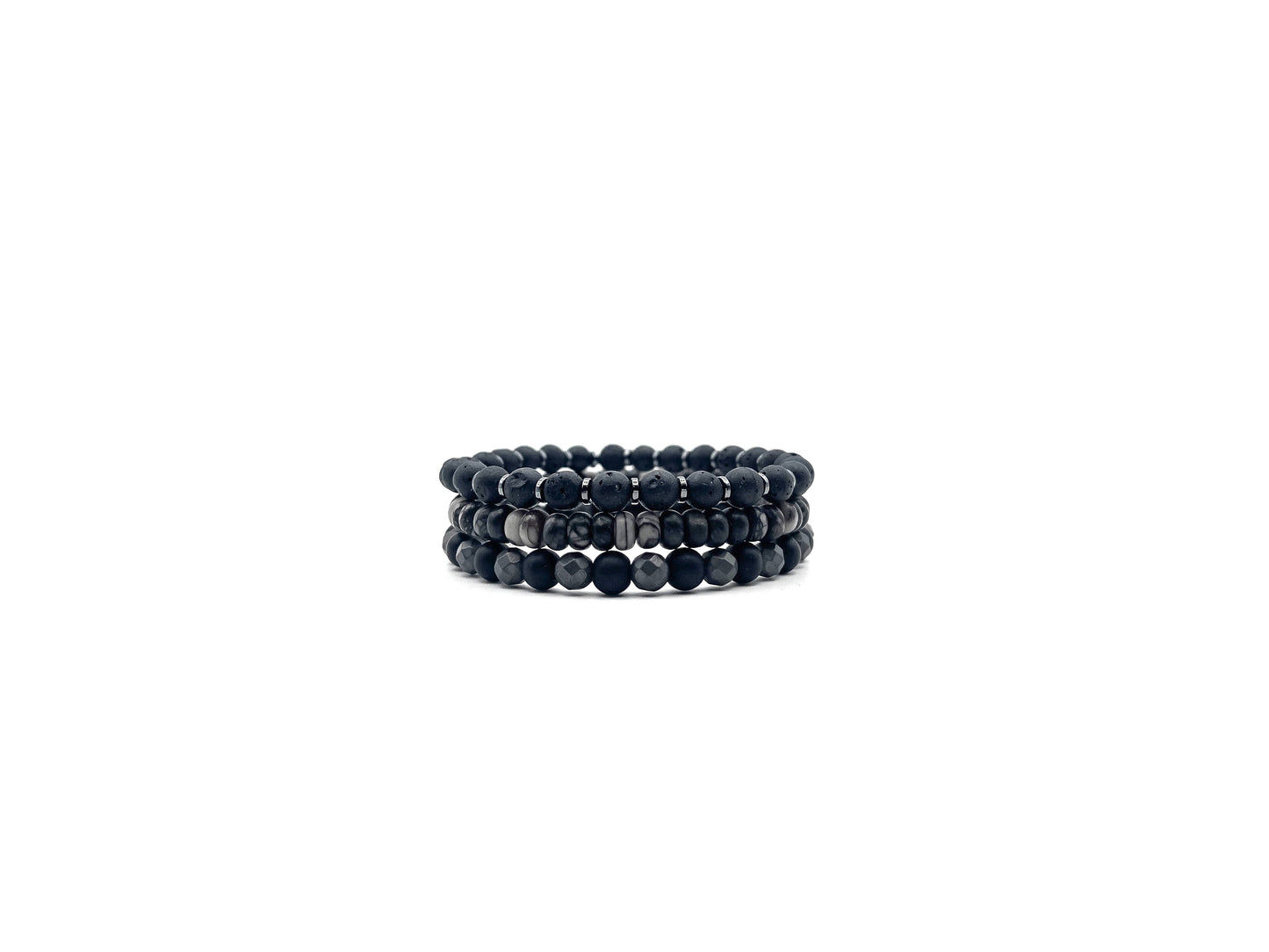 Onyx Stone Bracelet Set