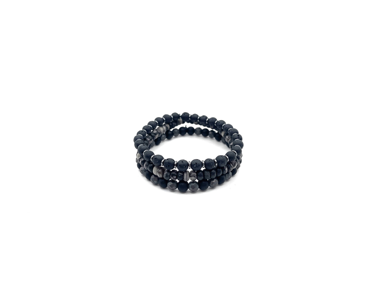 Onyx Stone Bracelet Set